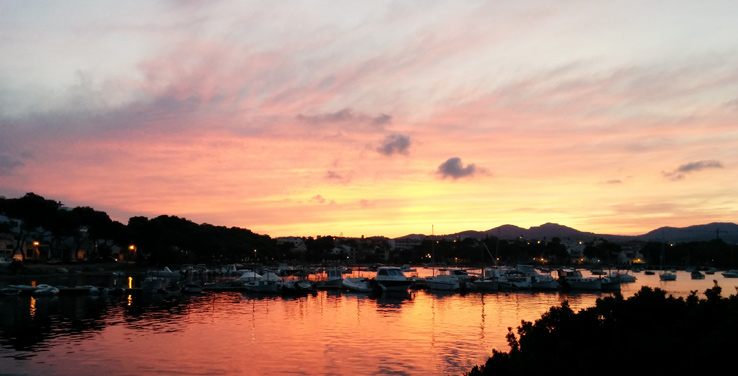 Sonnenuntergang bei Porto Colom