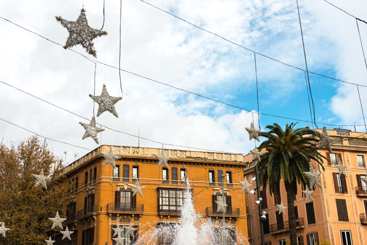 Weihnachtsdeko in Palma